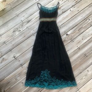 Black boho sundress